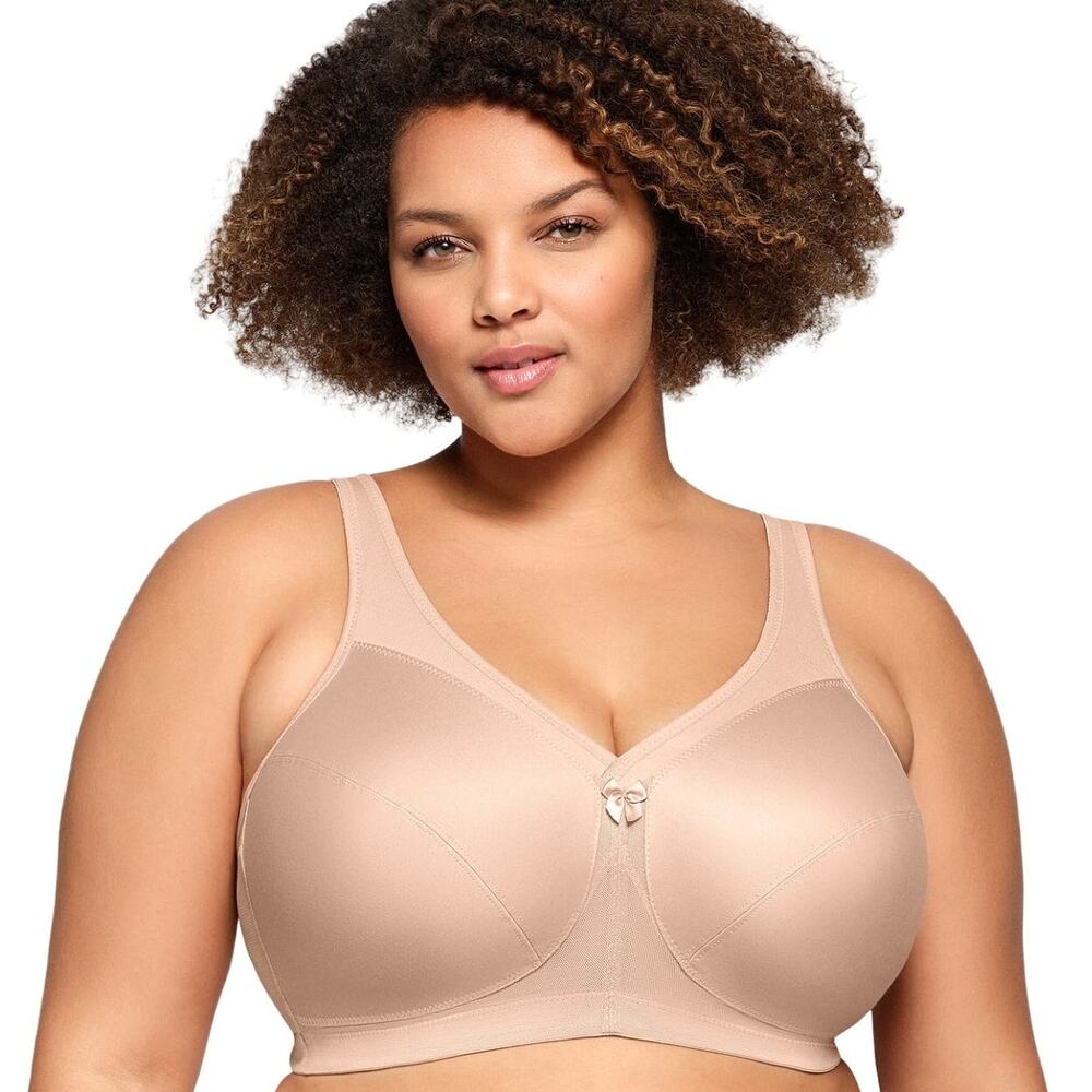 Glamorise MagicLift Active Support Bra Cafe US 38G UK 38F Style 1005